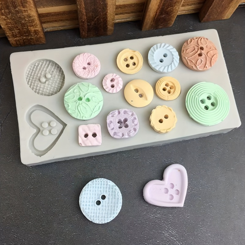 Candle Making Accessories - Cetakan Silikon Bentuk Kancing Cetakan Silikon