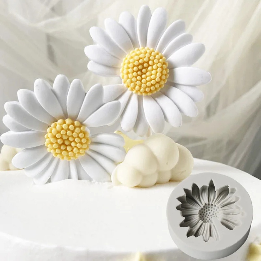 Candle Making Accessories - Cetakan Bunga Daisy 3D Cetakan Silikon