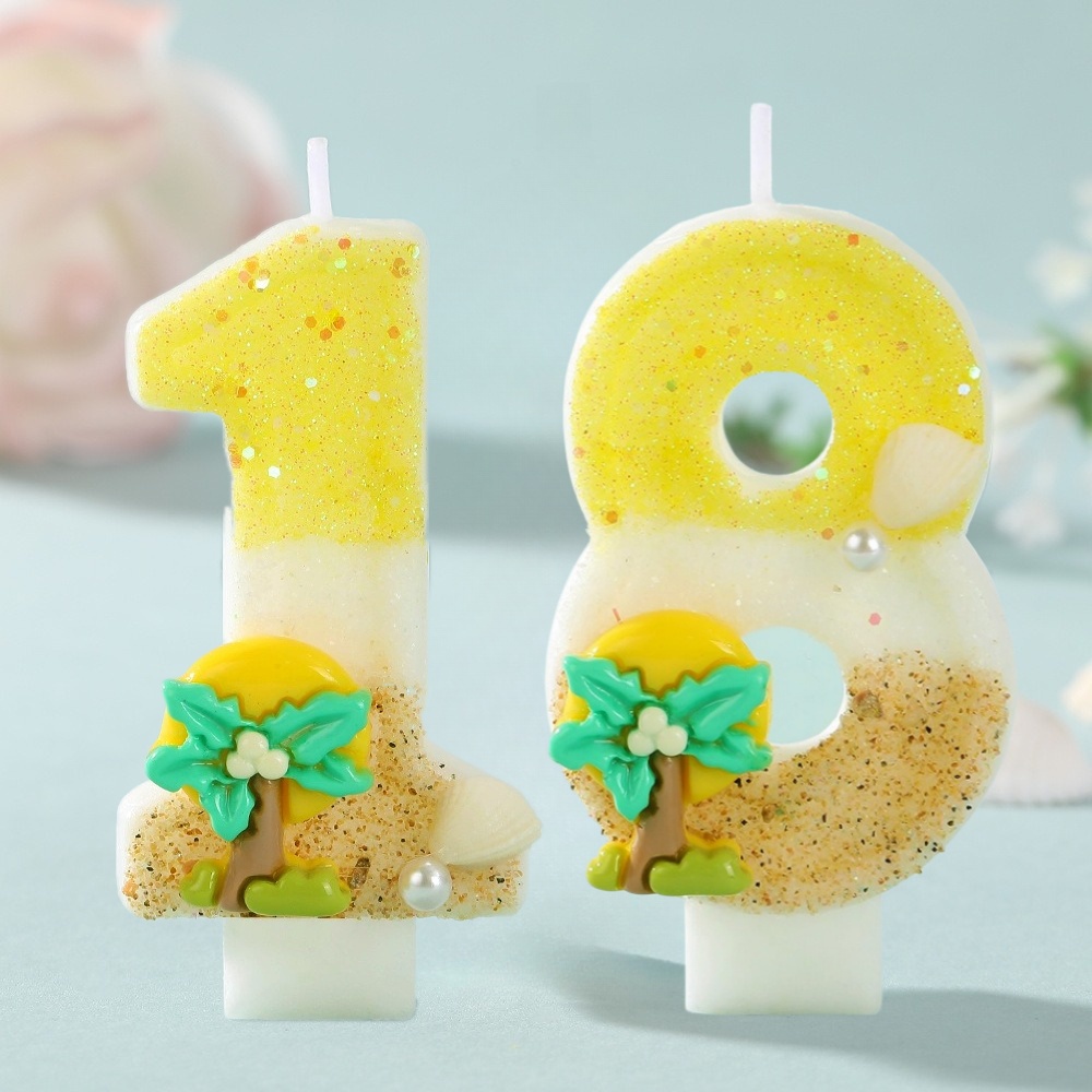 Lilin Kue Angka Baru Motif Poh - Paraffin Candle Wax ulasan dan harga