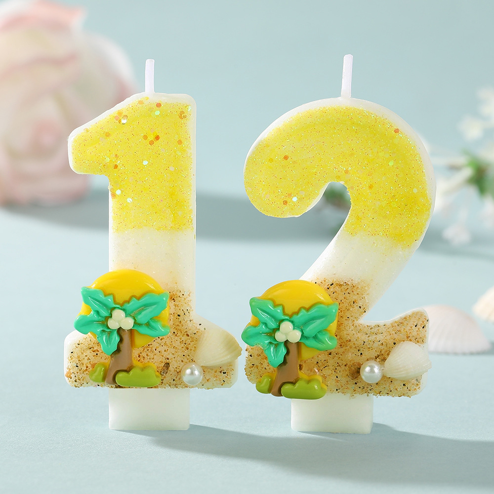 Lilin Kue Angka Baru Motif Poh - Paraffin Candle Wax ulasan dan harga