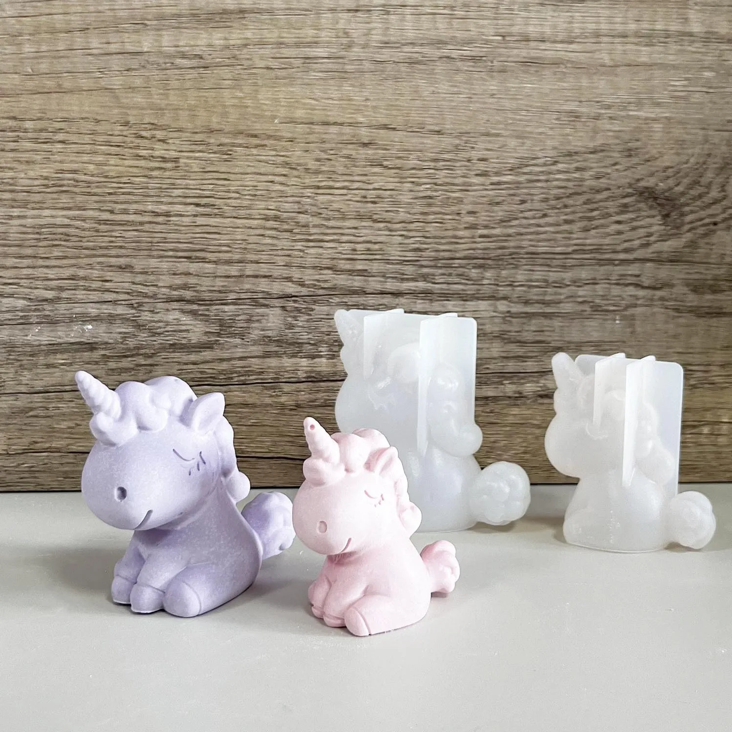 3D silikon geometris Unicorn k - Candle Making Accessories ulasan dan harga