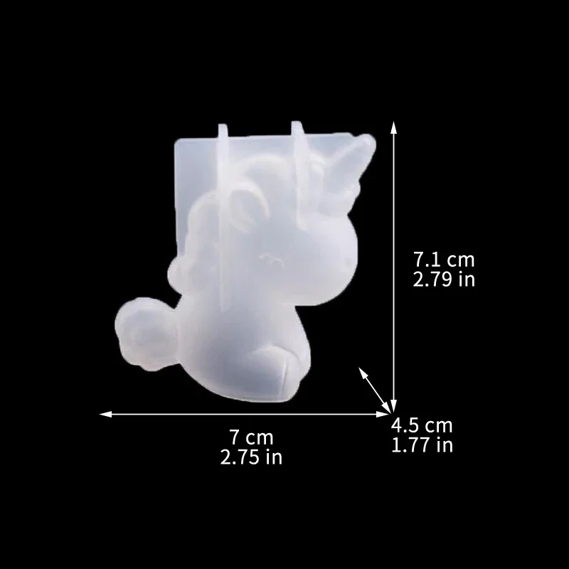 3D silikon geometris Unicorn k - Candle Making Accessories ulasan dan harga