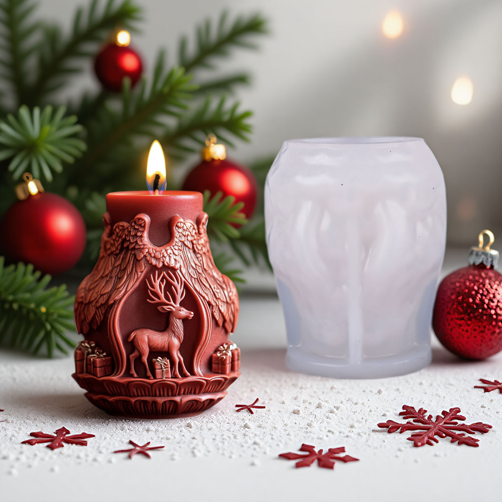 Cetakan Pembuatan Lilin Santa  - Candle Making Accessories ulasan dan harga