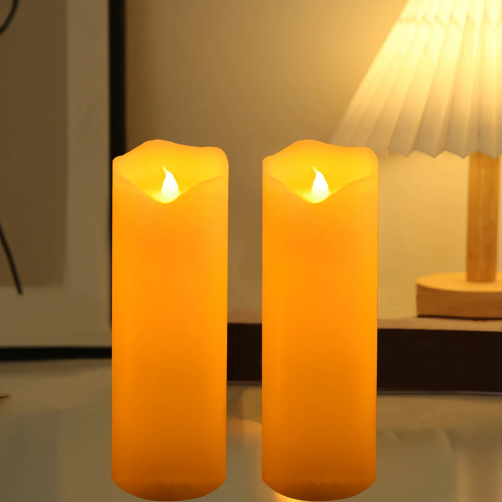 2 Buah Lampu Lilin LED, Lampu  - Paraffin Candle Wax ulasan dan harga