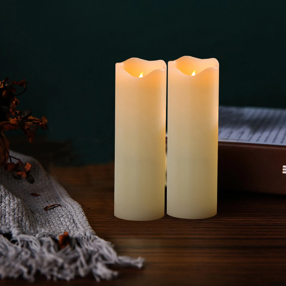 2 Buah Lampu Lilin LED, Lampu  - Paraffin Candle Wax ulasan dan harga