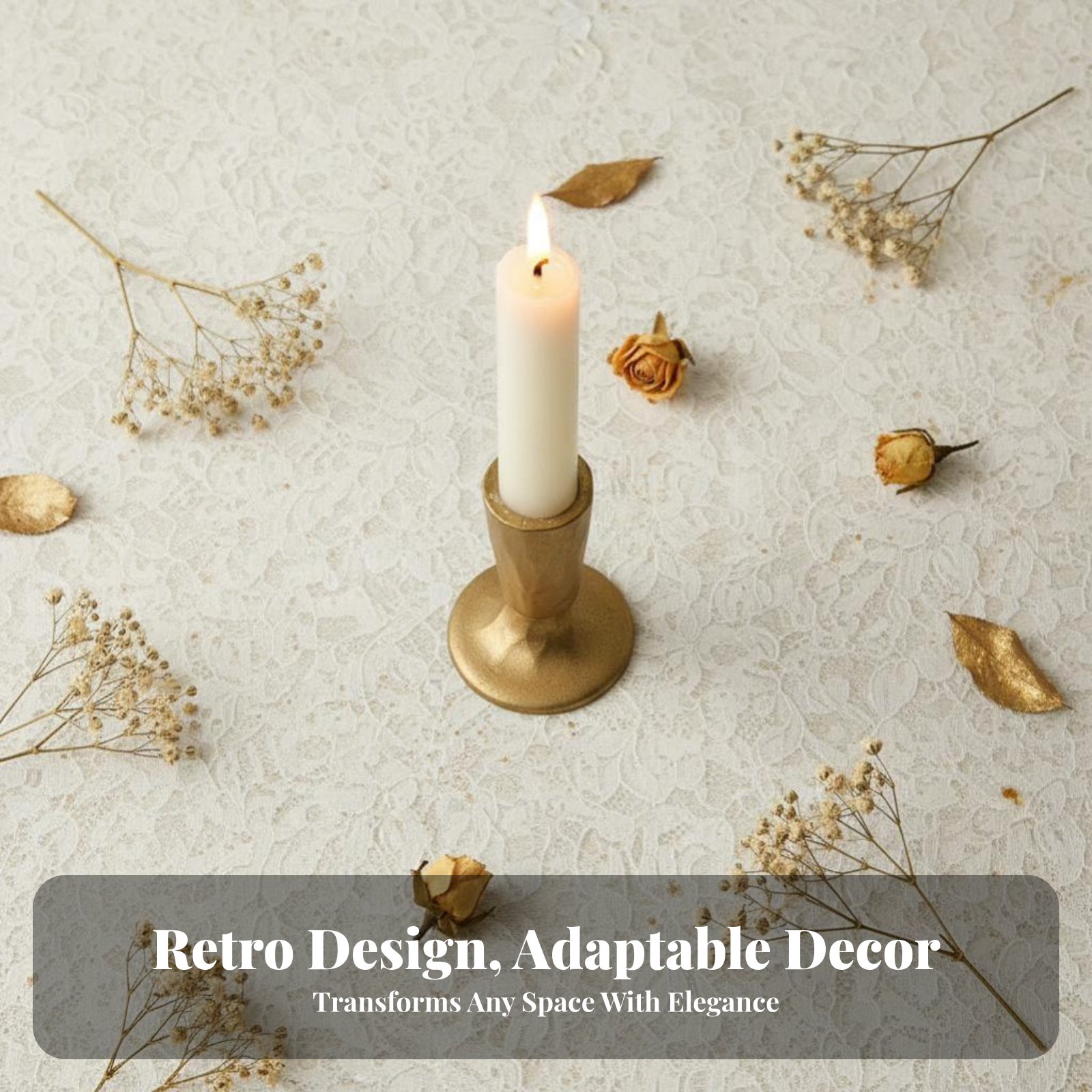 Tempat Lilin Besi Cor Emas, De - Paraffin Candle Wax ulasan dan harga