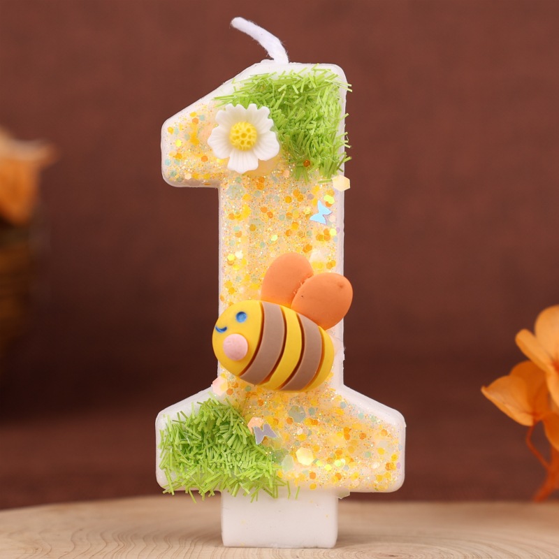 Lilin Kue Ulang Tahun Bee Digi - Paraffin Candle Wax ulasan dan harga