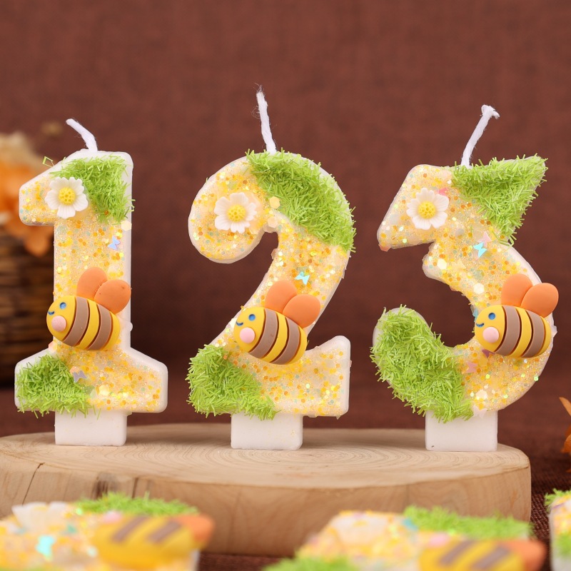 Lilin Kue Ulang Tahun Bee Digi - Paraffin Candle Wax ulasan dan harga