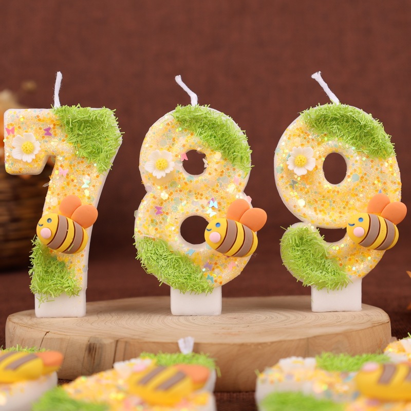 Lilin Kue Ulang Tahun Bee Digi - Paraffin Candle Wax ulasan dan harga