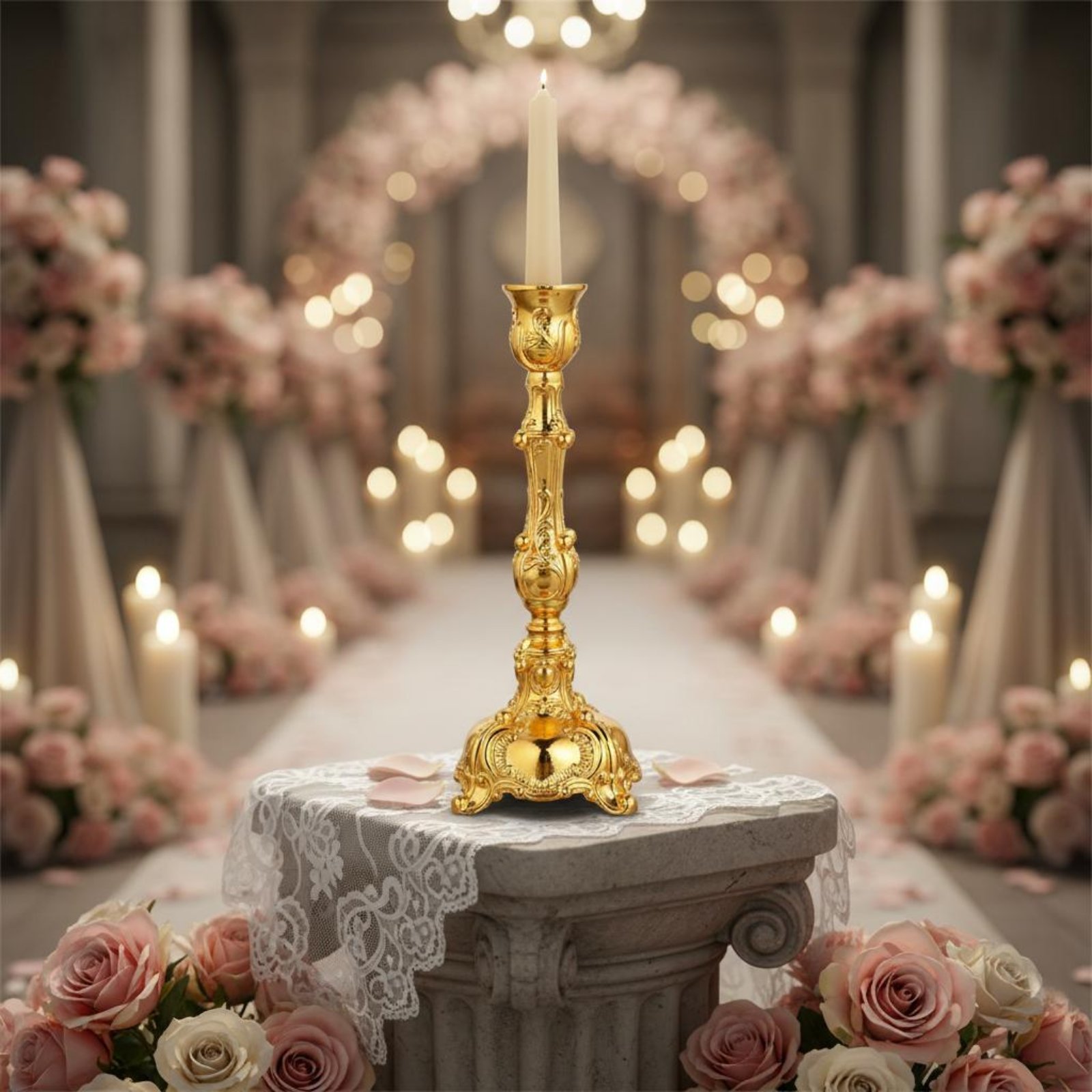 Tempat Lilin Logam Desain Erop - Paraffin Candle Wax ulasan dan harga